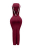 Lady Pearl Maxi Dress Burgundy - Style Delivers