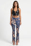 Basic Instinct Low Rise Pants Blue Print - Style Delivers
