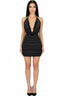Bebe Glitter Bodycon Mini Dress Black