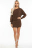 Cipriana Mini Dress Brown Dresses Tresser 