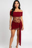 Make Believe Mini Dress Burgundy - Style Delivers