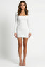 Time Will Tell Mini Dress Off White - Style Delivers