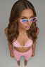 Carnival Rivet Hinge Cat Eye Sunglasses accessories Style Delivers 