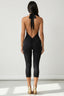Heavenly Hour Halter Capri Jumpsuit Black