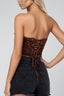 So Catty Bustier Animal Print Tops BEAR DANCE 