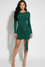 Maison Mini Dress Hunter Green - Style Delivers
