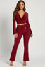 Night Moves Two Piece Set Burgundy - Style Delivers