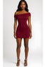 She Just Knows Mini Dress Burgundy