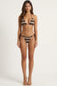 Bali Moment Knit Stripe Bikini Brown
