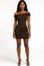 She Just Knows Mini Dress Brown