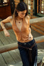 SIENNA P/U Halter Top Tan - Style Delivers