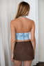 Sadie Halter Top Light Blue Lace - Style Delivers