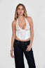 Denie White Lace Halter Top - Style Delivers