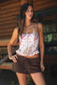 Esme Satin Print Top - Style Delivers