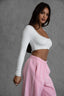 Aries Cropped Basic Top White - Style Delivers