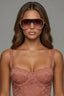 Oversized Thin Frame Shield Sunglasses accessories Style Delivers 