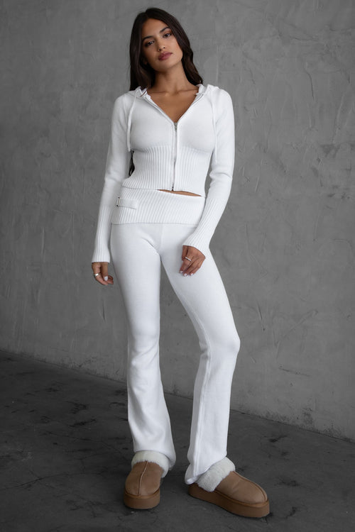 Cozee Knit Two Piece Set White - Style Delivers