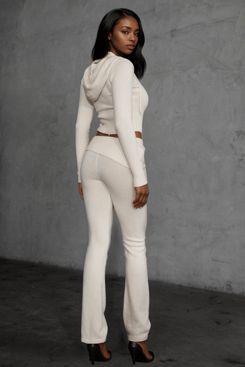 Cozee Knit Two Piece Set Ecru - Style Delivers