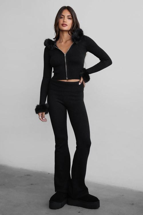 Fuzee Two Piece Set Black - Style Delivers