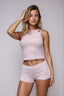 Lula Two Piece Set Pale Pink - Style Delivers