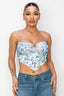 Amazon Mesh Corset Top Blue - Style Delivers