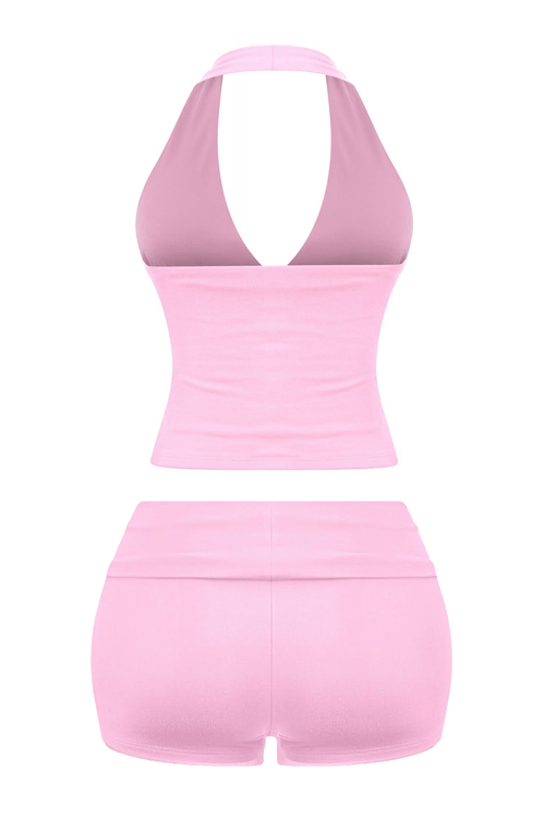 Savina Two Piece Set Light Pink - Style Delivers