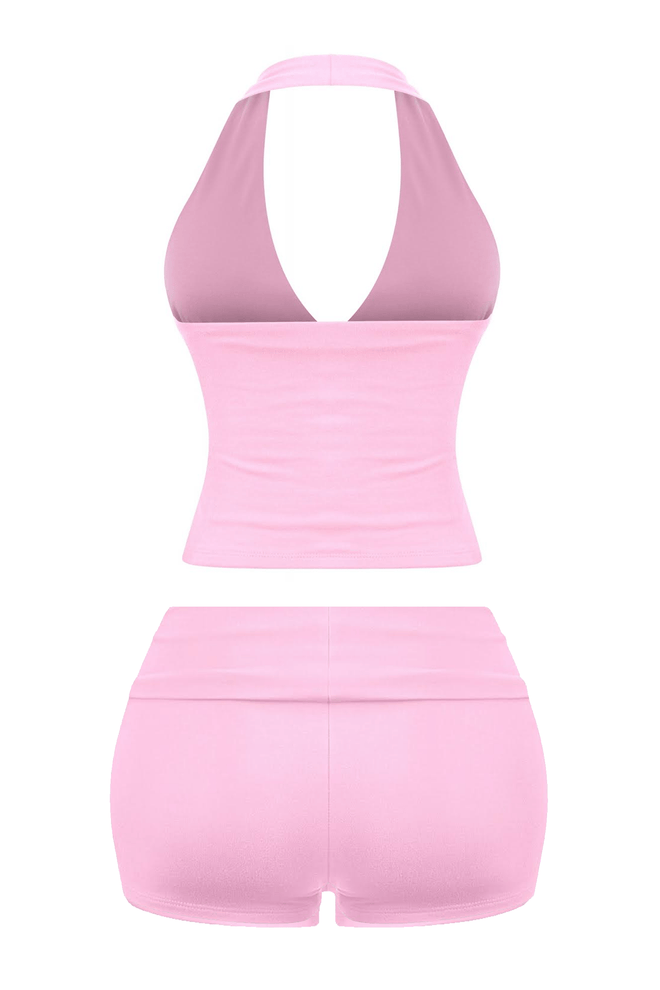 Savina Two Piece Set Light Pink - Style Delivers