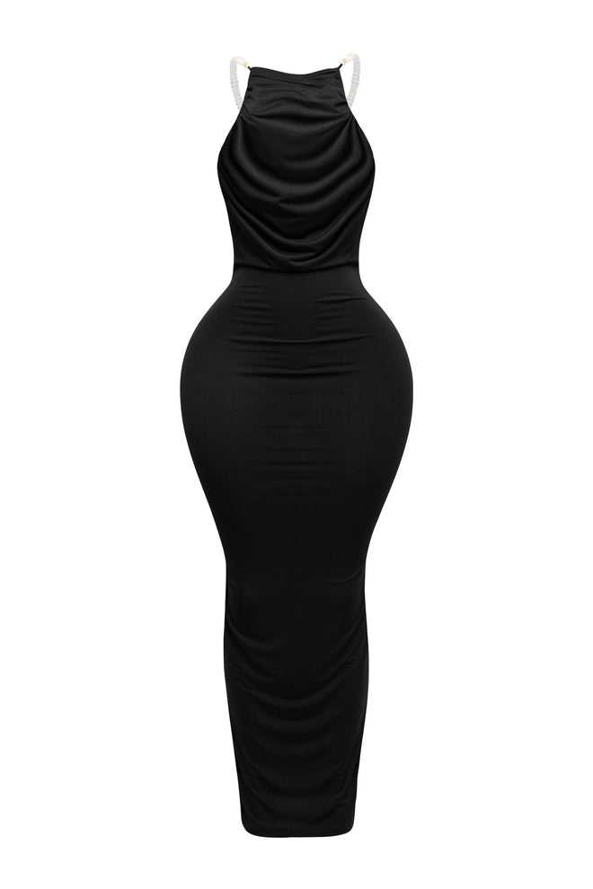 Lady Pearl Maxi Dress Black - Style Delivers