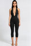 Heavenly Hour Halter Capri Jumpsuit Black