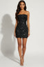 La Rochette Strapless Mini Dress Black Dresses Tresser 