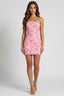 La Rochette Strapless Mini Dress Pink Dresses Tresser 