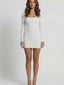 Time Will Tell Mini Dress Off White - Style Delivers